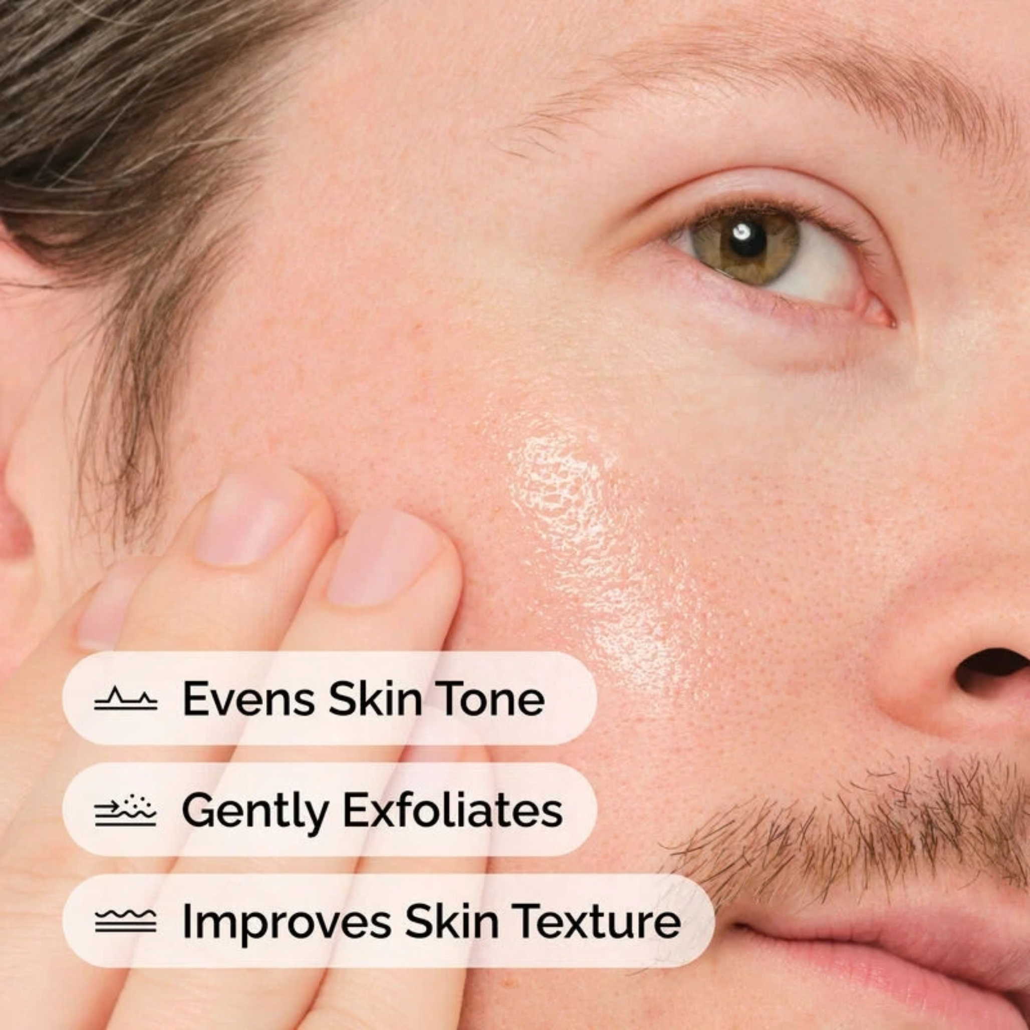Mandelic Acid 10% + HA benefits: evens skin tone, gently exfoliates, and improves skin texture