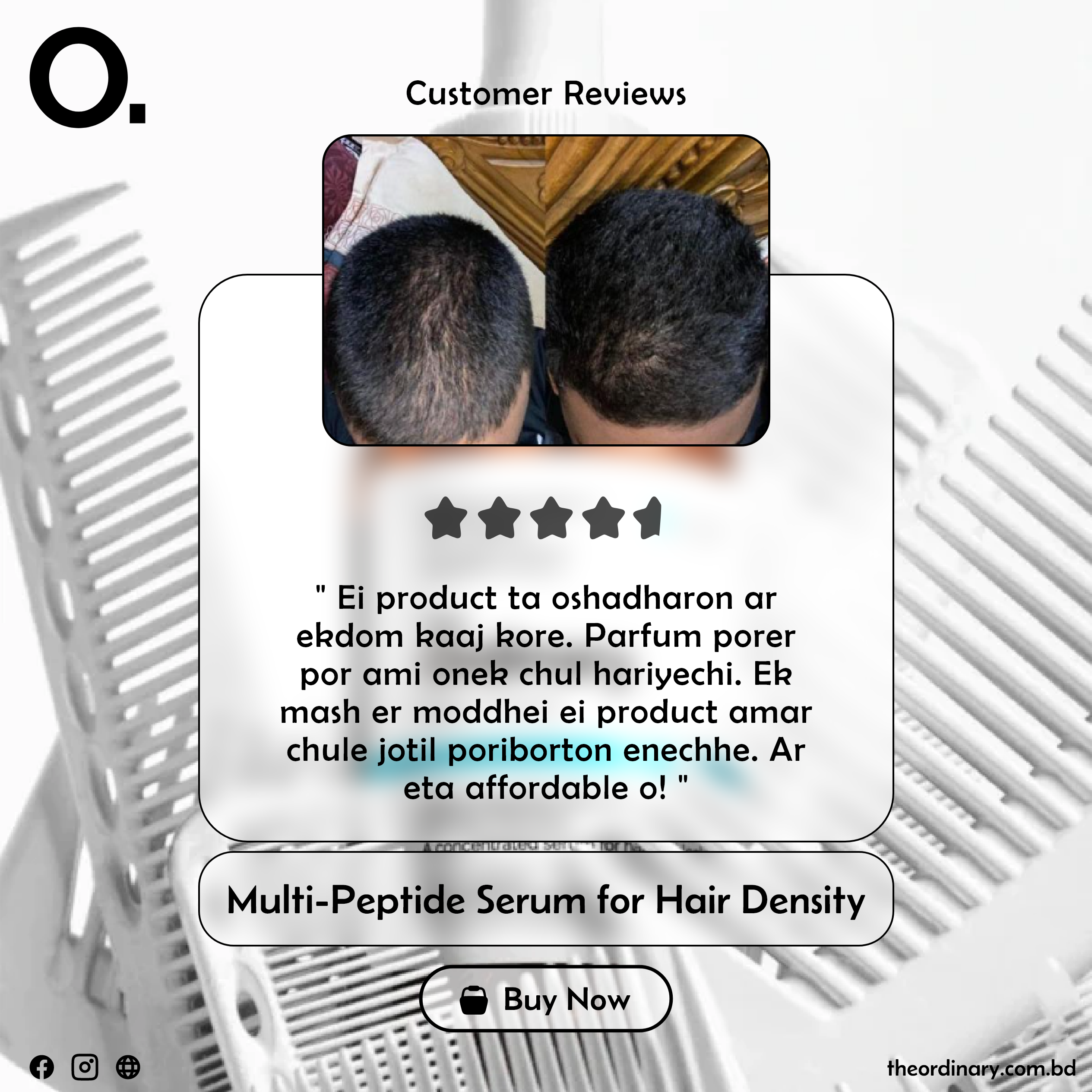 Multi-Peptide Serum for Hair Density